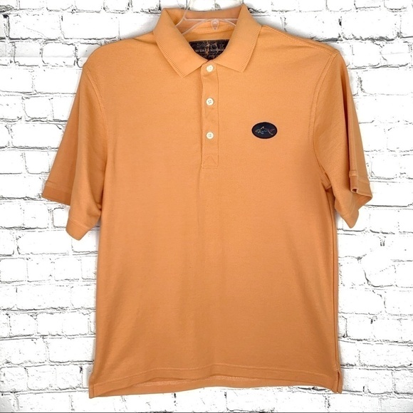 Euc-greg Norman Premium Waffle Knit Short Sleeve, Collar, Golf Polo T-Shirt MD - Picture 1 of 11